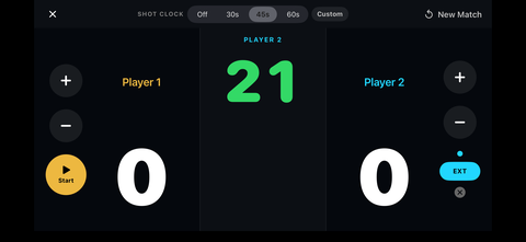 CuePro scoreboard screen